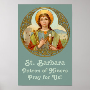 St. Barbara (BK 001) 11"x16,5" Poster 1
