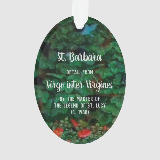 St Barbara de Nicomedia (détail; M 070) (dos)
