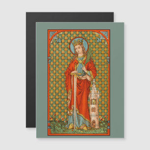 St. Barbara (JP 01) 4,25"x5,6" Magnetkarte