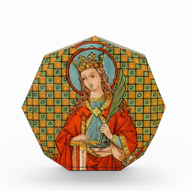 St. Barbara (JP 01) Octagonal Paperweight oder Fotoblock (Vorderseite)
