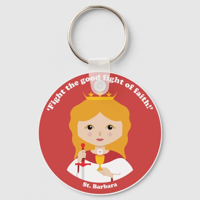 St. Barbara Schlüsselanhänger (Vorderseite)