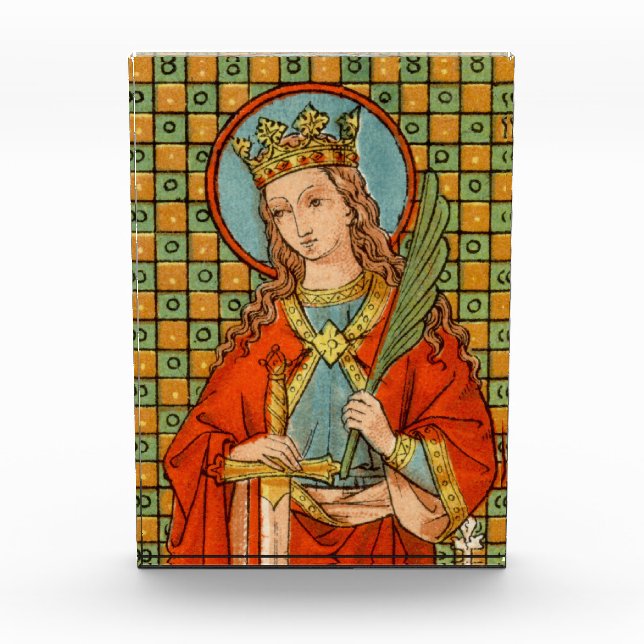 St. Barbara von Nicomedia (JP 01) Paperweight oder Fotoblock (Vorderseite)