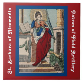 St. Barbara with Artillery (M 007) Tile 2 Fliese