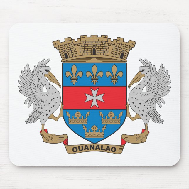 St- Barthelemywappen Mousepad (Vorne)