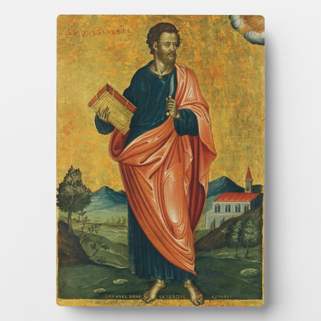 St. Bartholomäw, das orthodoxe Apostelsymbol Fotoplatte (Vorderseite)