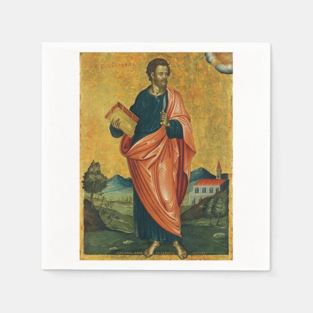 St. Bartholomäw, das orthodoxe Apostelsymbol Serviette (Vorderseite)