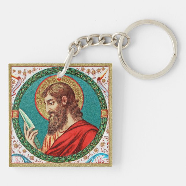 St. Bartholomew der Apostel (JMAS 03) Schlüsselanhänger (Rückseite)
