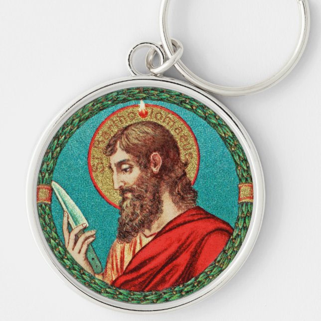 St. Bartholomew der Apostel (JMAS 03) Schlüsselanhänger (Vorne)