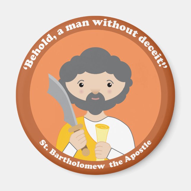 St. Bartholomew der Apostel Magnet (Vorne)