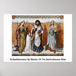 St Bartholomew durch Meister des Bartholomew Poster