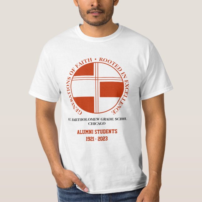 St. Bartholomew Grade School Alumni T - Shirt (Vorderseite)