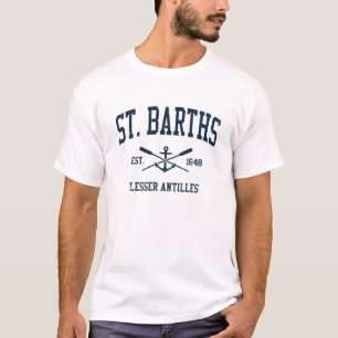 St. Barths Vintag Navy Crossed Oars & Anchor T-Shirt