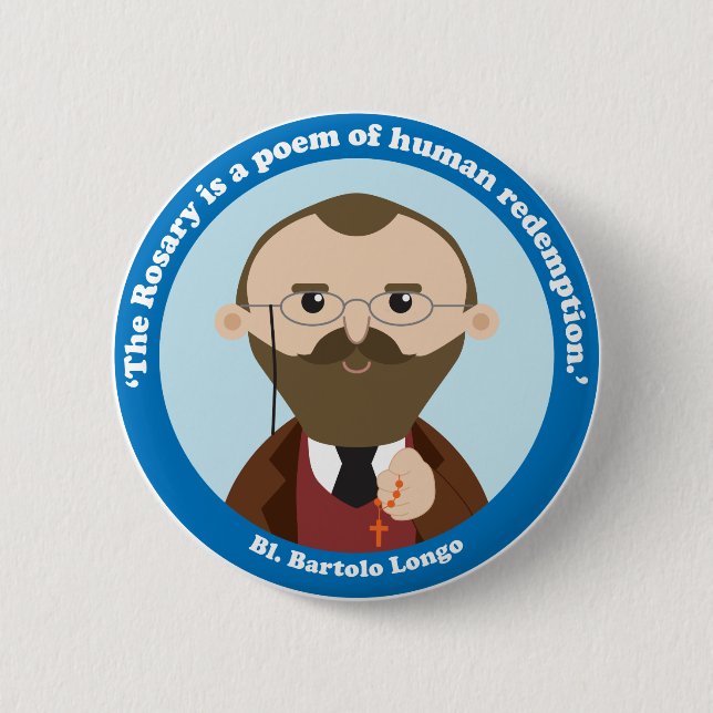 St. Bartolo Longo Button (Vorderseite)