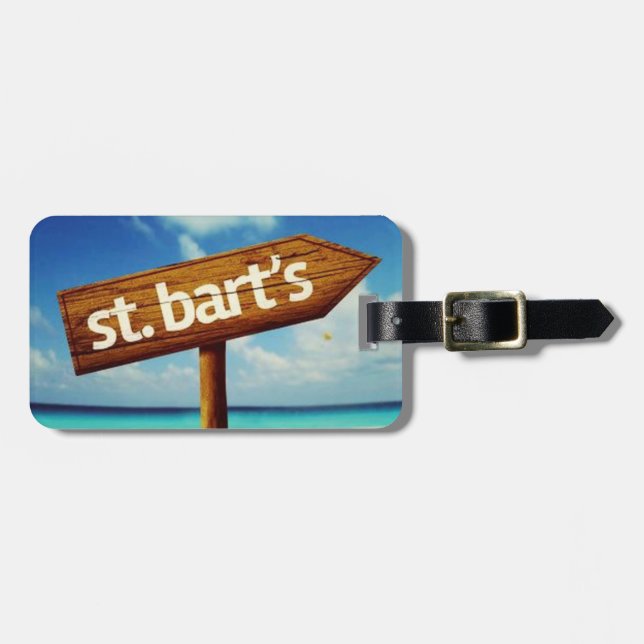 St. Bart's Gepäckanhänger (Vorderseite horizontal)