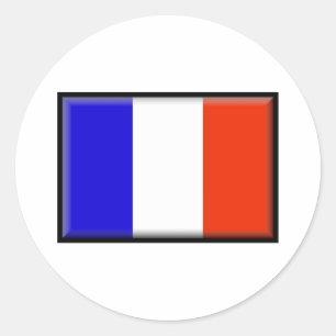 St- Bartsflagge Runder Aufkleber