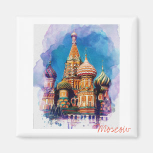 St Basil Kathedrale Moskau Russland Magnet