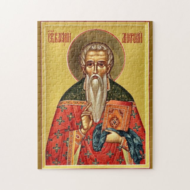 St. Basilius von Ancyra Orthodoxe christliche Ikon (Vertikal)
