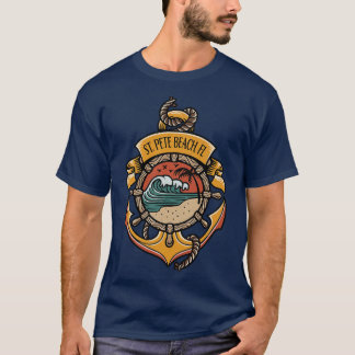 St Beach Florida West Coast Beaches Booten Fishin T-Shirt