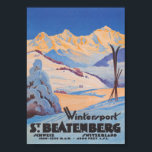 St. Beatenberg, Schweiz Vintage Travel Poster<br><div class="desc">St. Beatenberg,  Schweiz Vintage Travel Poster.</div>
