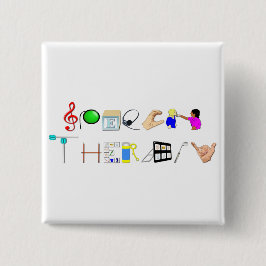 St. bei der Arbeit Button