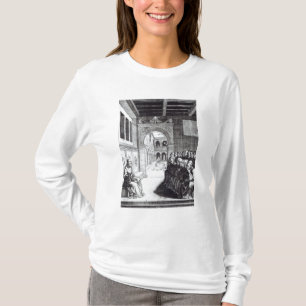 St. Benedict, der im Kloster predigt T-Shirt