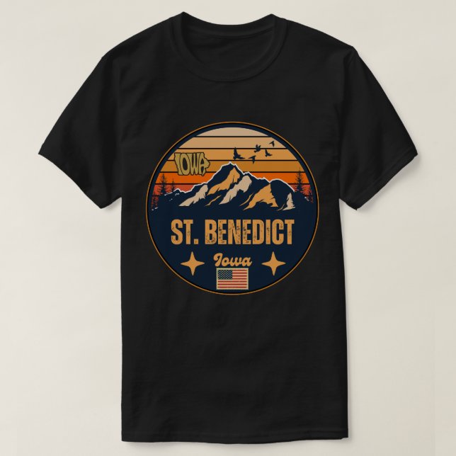 St. Benedict, Iowa T-Shirt (Design vorne)