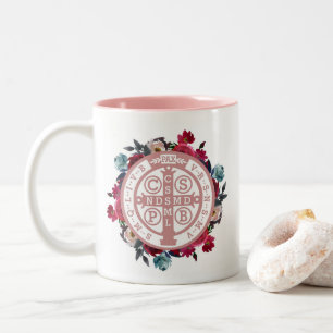 St.Benedict Medaillen-Tasse Zweifarbige Tasse
