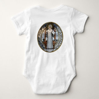 St Benedict Medal Baby Onezie  Strampler