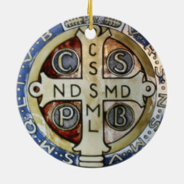 St Benedict Medal Christmas Ornament