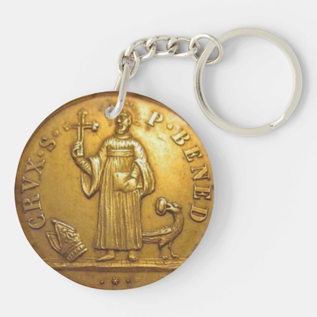 St Benedict medal Keychain (Dos)
