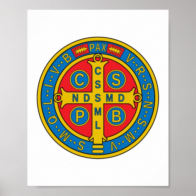St Benedict Medal Poster (Vorne)