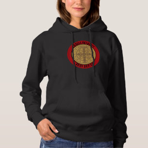 St. Benedikt Medaille Katholische Heilige lateinis Hoodie