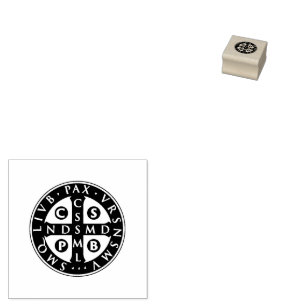 St. Benedikt Medal Design Gummistempel