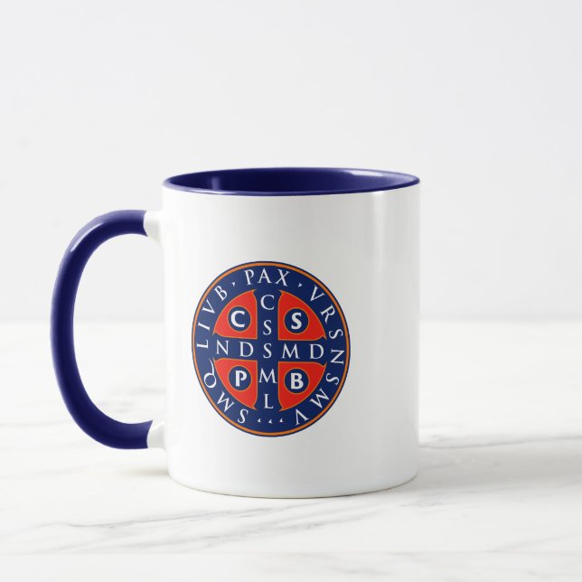 St. Benedikt Medal Design Tasse (Links)