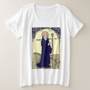 St. Benedikt von Nursia Abt. von Monte Cassino Große Größe T-Shirt