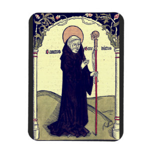 St. Benedikt von Nursia Abt. von Monte Cassino Magnet