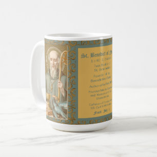 St. Benedikt von Nursia (JM 07; Stil 2) Kaffeetasse
