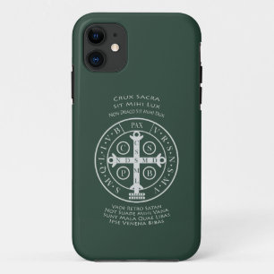St.-Benediktinermedaille mit lateinischem Gebet Case-Mate iPhone Hülle