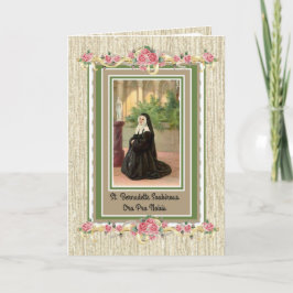 St. Bernadette Katholische Religiöse St. Nun Karte