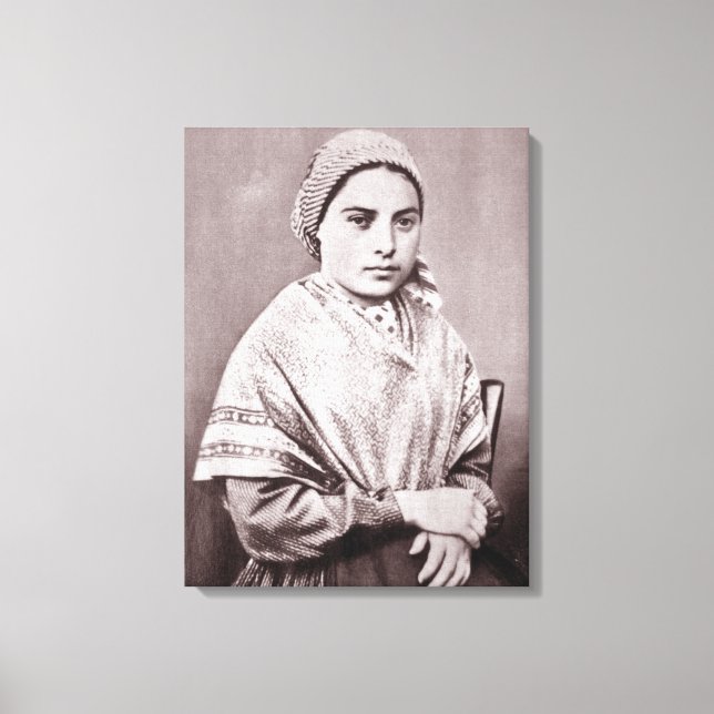 St. Bernadette Soubirous Leinwanddruck (Vorderseite)