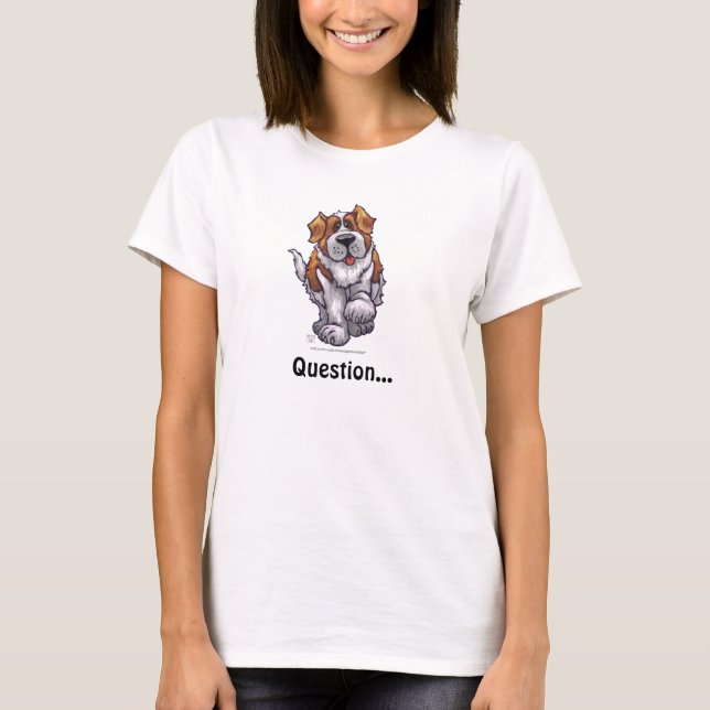 St. Bernard Big Hintern Humorale T - Shirt (Vorderseite)