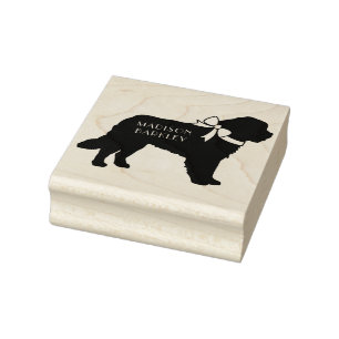 St. Bernard Dog Puppy Gummistempel