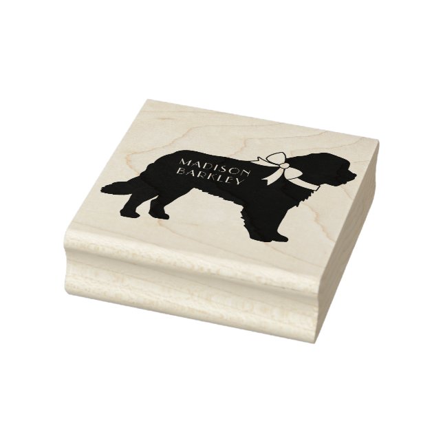 St. Bernard Dog Puppy Gummistempel (Stempel)