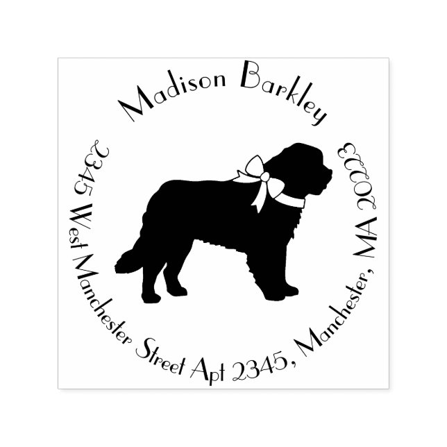 St. Bernard Dog Puppy Permastempel (Design)