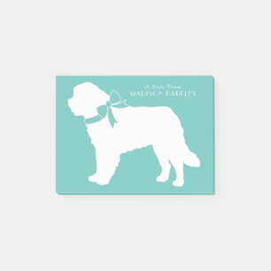 St. Bernard Dog Puppy Post-it Klebezettel