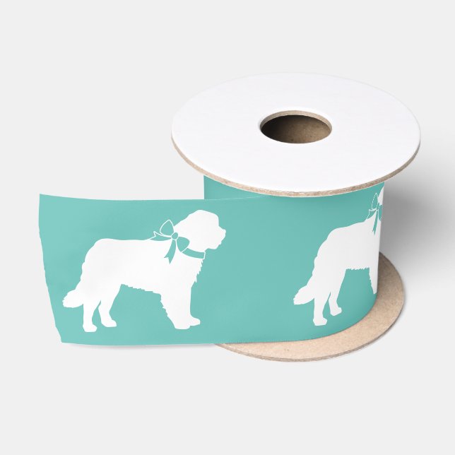 St. Bernard Dog Puppy Satinband (Spule)