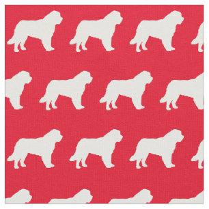 St Bernard Dog Silhouette Pet Red Stoff