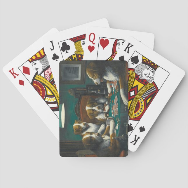 St Bernard Dogs Poker Spielkarten (Rückseite)