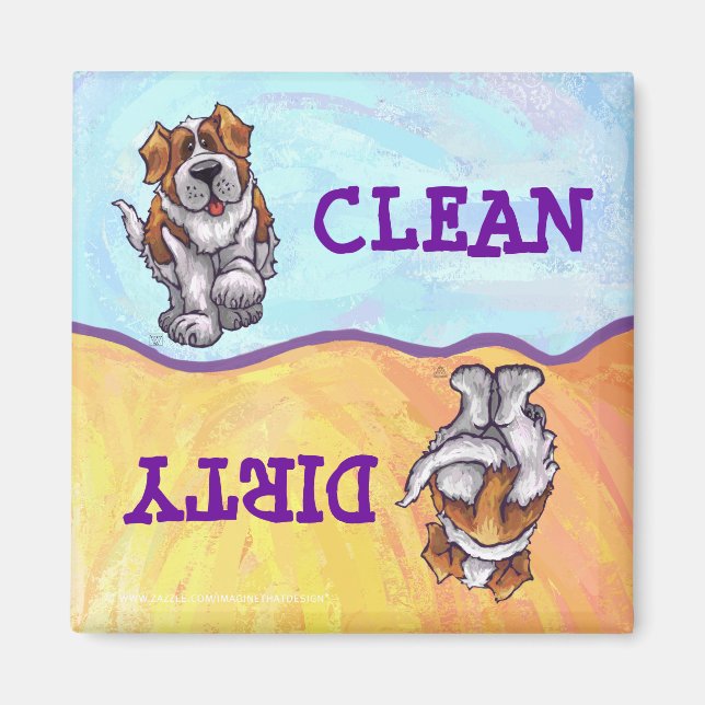 St. Bernard Geschenke & Accessoires Magnet (Vorne)