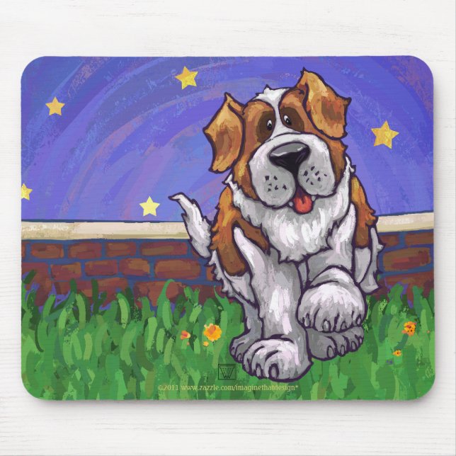 St. Bernard Geschenke & Accessoires Mousepad (Vorne)